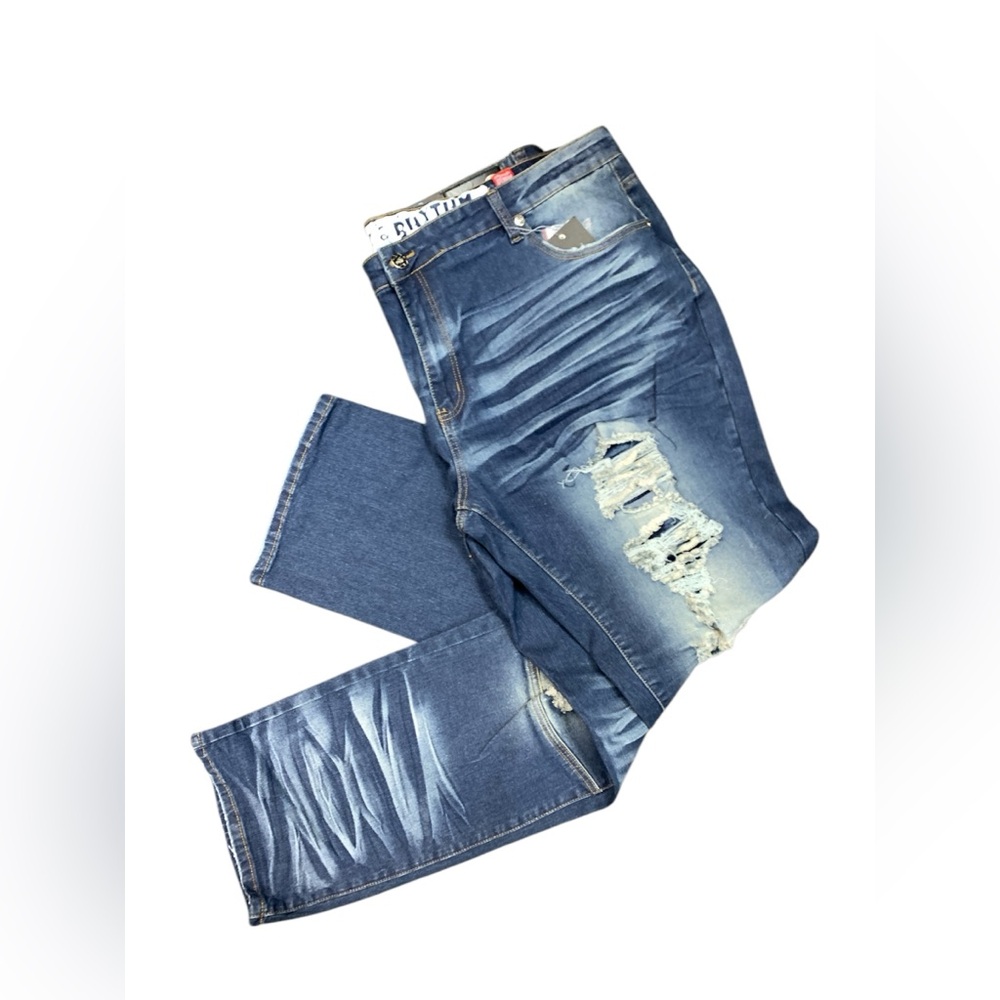 Big and tall Ripped premium denim Jeans